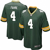 Nike Men & Women & Youth Packers #4 Brett Favre Green Team Color Game Jersey,baseball caps,new era cap wholesale,wholesale hats